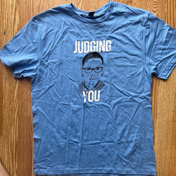 Ruth Bader Ginsburg Judging You shirt. Super soft. Adult M. Gildan Activewear. - Picture 2 of 2